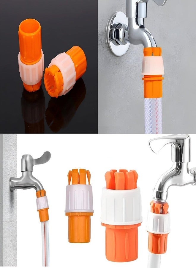 Hidak Coupling Mesh Water Pipe Fitting Hose Connection | Hard Pipe Universal Quick Water Nozzle Connector | Quick Tap Connector. (10) - Image 1